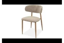 Plix Eetkamerstoelen^Eetkamerstoel Boucle Beige Natural Kaito
