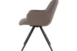 Online Livingfurn Eetkamerstoel Boucle Brown Doreen