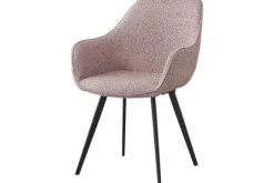 Online Livingfurn Eetkamerstoel Boucle Vintage Pink Luca