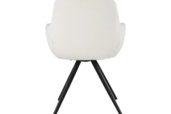 Livingfurn Eetkamerstoelen^Eetkamerstoel Boucle White Doreen