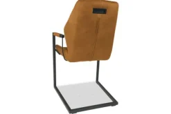 Olijk Eetkamerstoelen^Eetkamerstoel cognac Cara