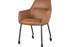 Label51 Eetkamerstoelen^Eetkamerstoel Cognac IH-50.200 Lenny