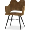 Discount Olijk Eetkamerstoel cognac Tirza
