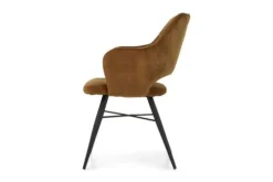 Discount Olijk Eetkamerstoel cognac Tirza