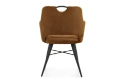 Discount Olijk Eetkamerstoel cognac Tirza