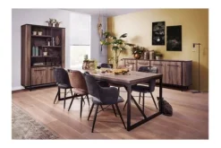 Discount Olijk Eetkamerstoel cognac Tirza
