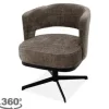 Monari Design Eetkamerstoelen^Eetkamerstoel Cremona Fur Taupe Verto
