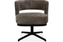 Monari Design Eetkamerstoelen^Eetkamerstoel Cremona Fur Taupe Verto