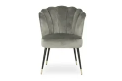 Clearance Richmond Interiors Eetkamerstoel Fox stone velvet