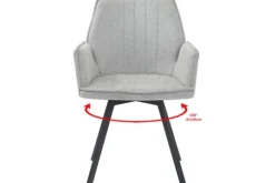 Livingfurn Eetkamerstoelen^Eetkamerstoel Grey Louise