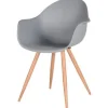Label51 Eetkamerstoelen^Eetkamerstoel Grijs FF-45.009 Parma