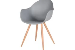 Label51 Eetkamerstoelen^Eetkamerstoel Grijs FF-45.009 Parma