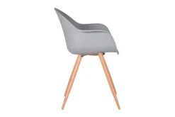 Label51 Eetkamerstoelen^Eetkamerstoel Grijs FF-45.009 Parma