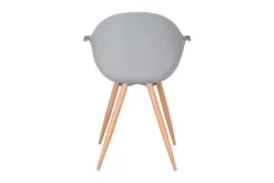Label51 Eetkamerstoelen^Eetkamerstoel Grijs FF-45.009 Parma