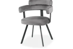 Label51 Eetkamerstoelen^Eetkamerstoel Grijs HU-77.025 Bardio