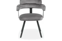 Label51 Eetkamerstoelen^Eetkamerstoel Grijs HU-77.025 Bardio