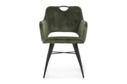 Olijk Eetkamerstoelen^Eetkamerstoel groen Tirza