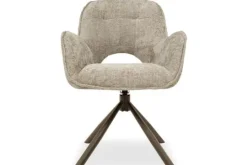 By Amelie Eetkamerstoelen^Eetkamerstoel Haga 30 Beige Debbie