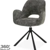 Tower Living Eetkamerstoelen^Eetkamerstoel Haga 16 Charcoal Isola