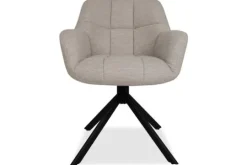 Tower Living Eetkamerstoelen^Eetkamerstoel Naturel Alba
