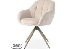 Label51 Eetkamerstoelen^Eetkamerstoel Naturel FE-92.002 Esma