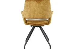 Livingfurn Eetkamerstoelen^Eetkamerstoel Oker Velvet Capp