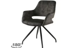 Discount Livingfurn Eetkamerstoel Olive Velvet Capp