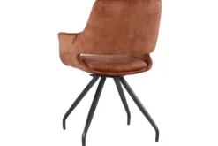 Hot Livingfurn Eetkamerstoel Rust Velvet Capp