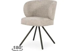 Eleonora Meubelen Eetkamerstoelen^Eetkamerstoel Taupe 96462 Jayson