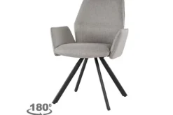 Livingfurn Eetkamerstoelen^Eetkamerstoel Taupe Diana