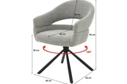 Livingfurn Eetkamerstoelen^Eetkamerstoel Taupe Linn