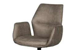 Best Label51 Eetkamerstoel Taupe Micro Suede DX-74.012 Mellow