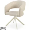 SitSmart Eetkamerstoelen^Eetkamerstoel Tyler Cream - beige Ekoda
