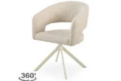 SitSmart Eetkamerstoelen^Eetkamerstoel Tyler Cream - beige Ekoda
