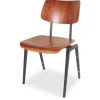 Eetkamerstoelen^Eetkamerstoel Zwart metaal HH-90.000