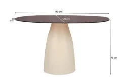 Livingfurn Eettafels^Eetkamertafel Mylon