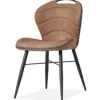 Olijk Eetkamerstoelen^Eetstoel - cognac Bray