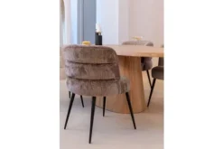 Richmond Interiors Eetkamerstoelen^Eetstoel 212321 Stone Chenille  Stella