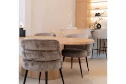 Richmond Interiors Eetkamerstoelen^Eetstoel 212321 Stone Chenille  Stella