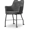 Olijk Eetkamerstoelen^Eetstoel antraciet Daira
