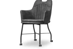 Olijk Eetkamerstoelen^Eetstoel antraciet Daira