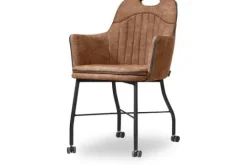 Olijk Eetkamerstoelen^Eetstoel cognac Daira
