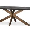 Best Richmond Interiors Eettafel Ovaal  Blackbone Brass