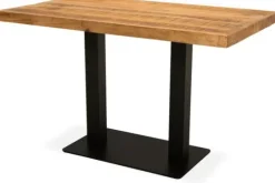 Hot Label51 Eettafel Straight Edge Bruin