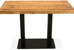 Hot Label51 Eettafel Straight Edge Bruin