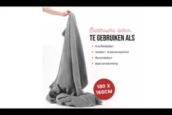 Infinity Plaids^Elektrische warmtedeken Grijs