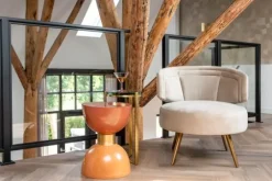 Richmond Interiors Fauteuil 211049 Khaki Velvet Hazel