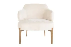 Richmond Interiors Ronde Fauteuils^Fauteuil 211058 White Chenille Venus