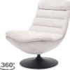 Tower Living Draaifauteuils^Fauteuil Almond White Marano