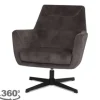 Label51 Draaifauteuils^Fauteuil Antraciet CM-55.000 Toby